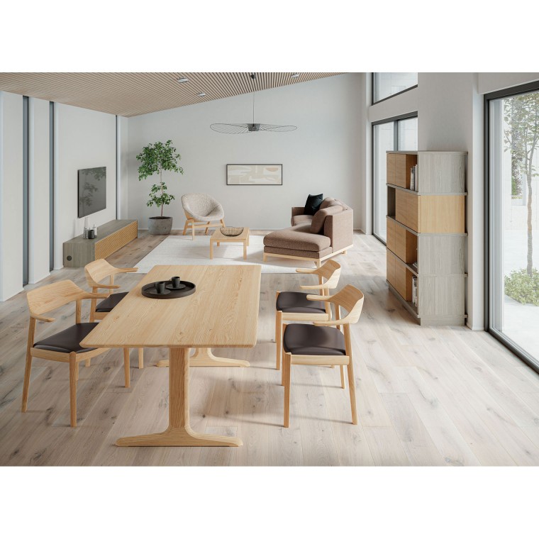 売り切り○CONDE HOUSEカンディハウス○ダイニングテーブルWING LUX LD○AD COREエーディーコア○椅子 セット○定価34万円相当 WING LUX LD Side Chair | CONDE HOUSE